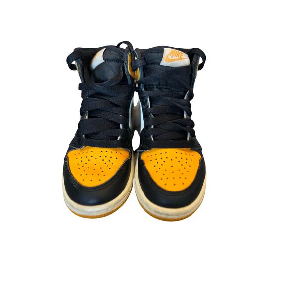 Nike boys Jordan 1 retro high tops size 12 yellow - Picture 3 of 14
